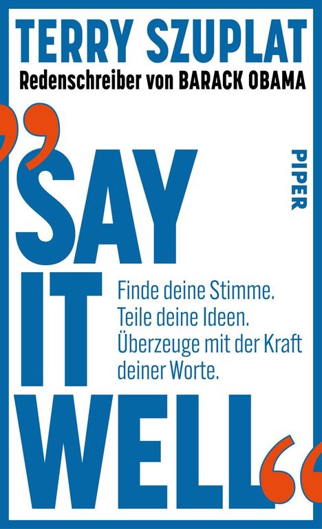 Terry Szuplat: Say It Well, Buch