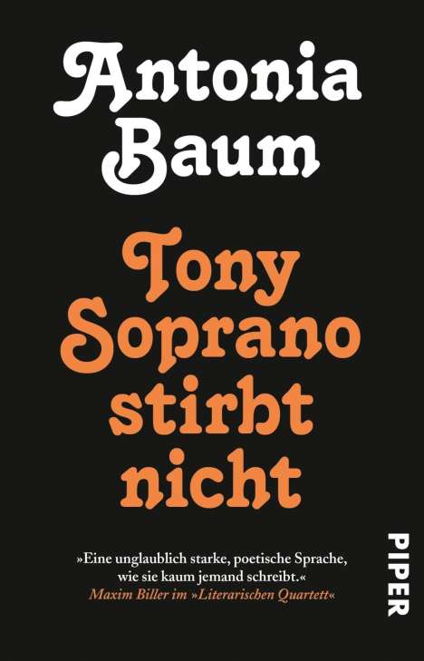 Antonia Baum: Tony Soprano stirbt nicht, Buch