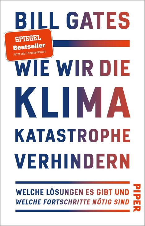 Bill Gates: Wie wir die Klimakatastrophe verhindern, Buch