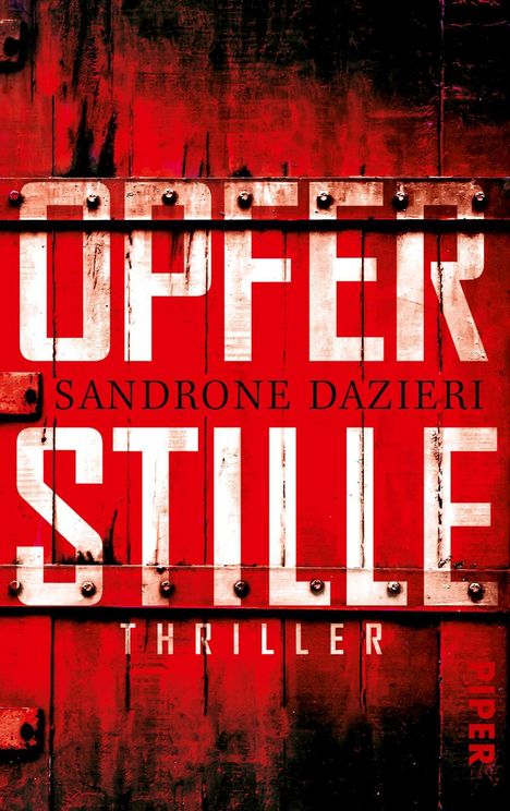 Sandrone Dazieri: Opferstille, Buch