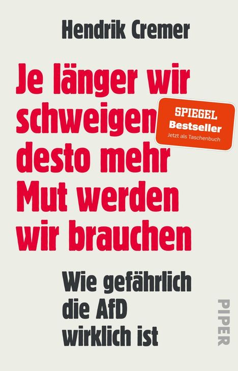 Hendrik Cremer: Je länger wir schweigen, desto mehr Mut werden wir brauchen, Buch