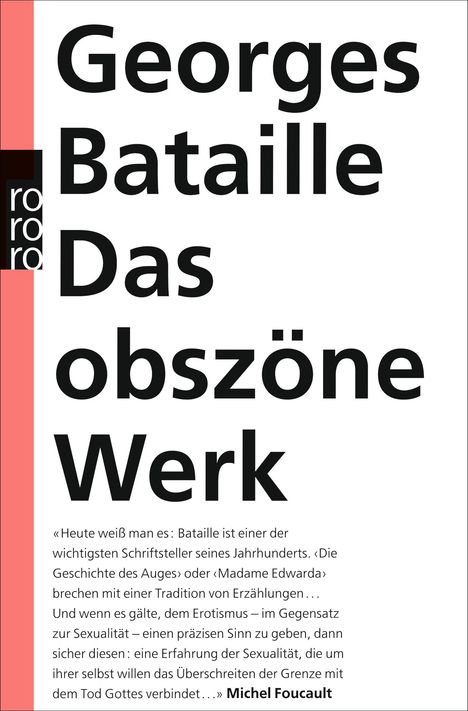 Georges Bataille: Das obszöne Werk, Buch