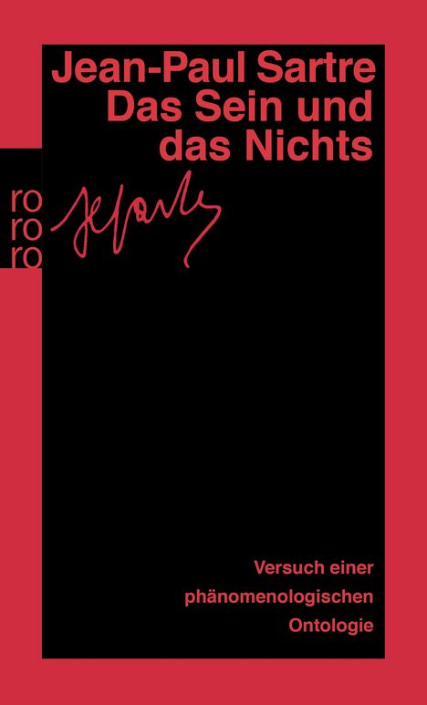 Jean-Paul Sartre: Das Sein und das Nichts, Buch