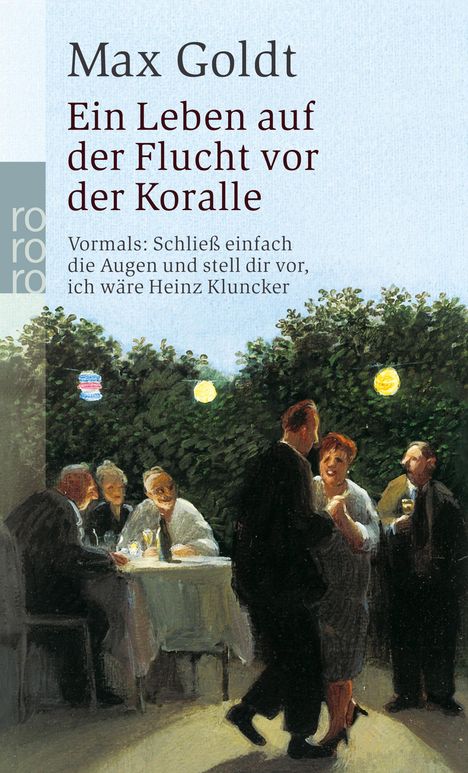 Max Goldt: Ein Leben auf der Flucht vor der Koralle, Buch