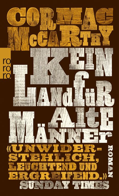 Cormac McCarthy: Kein Land für alte Männer, Buch