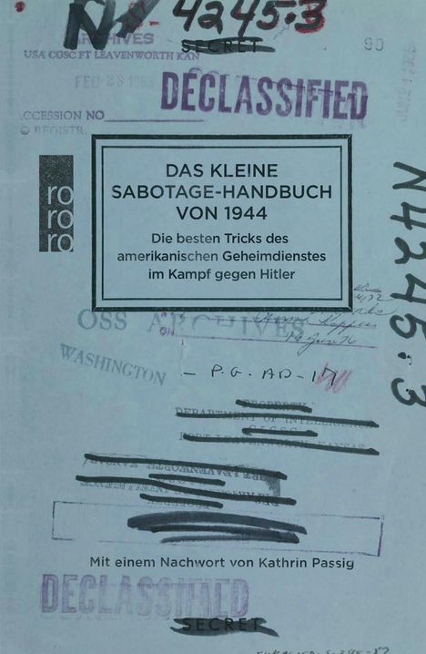 US Office of Strategic Services: Das kleine Sabotage-Handbuch von 1944, Buch