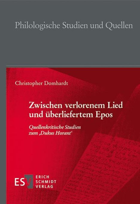 Christopher Domhardt: Zwischen verlorenem Lied und überliefertem Epos, Buch