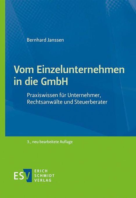 Bernhard Janssen: Vom Einzelunternehmen in die GmbH, Buch