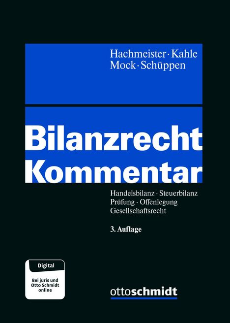 Hachmeister/Kahle/Mock/Schüppen: Bilanzrecht Kommentar, Buch