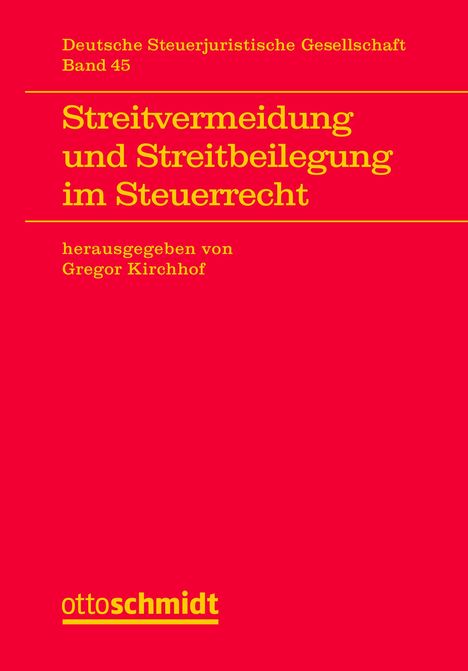 Streitvermeidung und Streitbeilegung im Steuerrecht, Buch