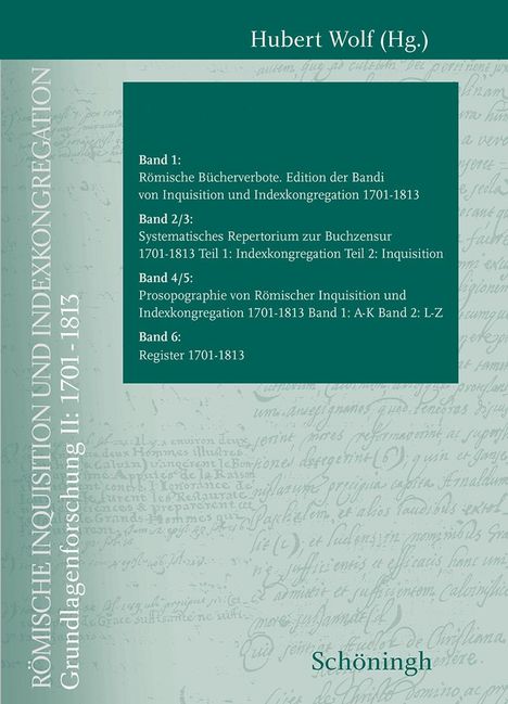 Römische Inquisition und Indexkongregation, Buch