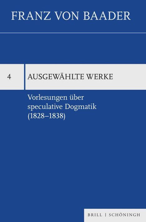 Vorlesungen über speculative Dogmatik (1828-1838), Buch