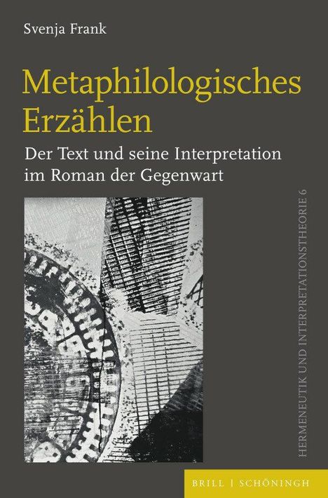 Svenja Frank: Metaphilologisches Erzählen, Buch