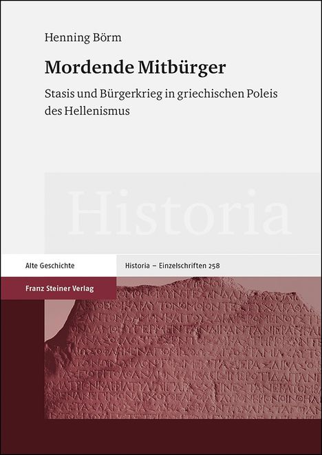 Henning Börm: Mordende Mitbürger, Buch