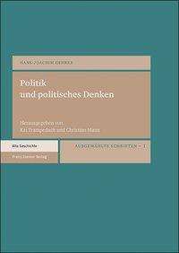 Hans-Joachim Gehrke: Politik und politisches Denken, Buch