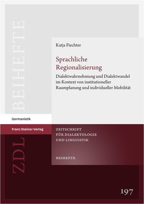 Katja Fiechter: Sprachliche Regionalisierung, Buch