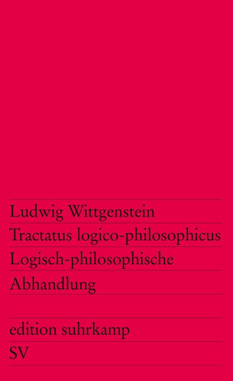 Ludwig Wittgenstein: Tractatus logico-philosophicus / Logisch-philosophische Abhandlung, Buch