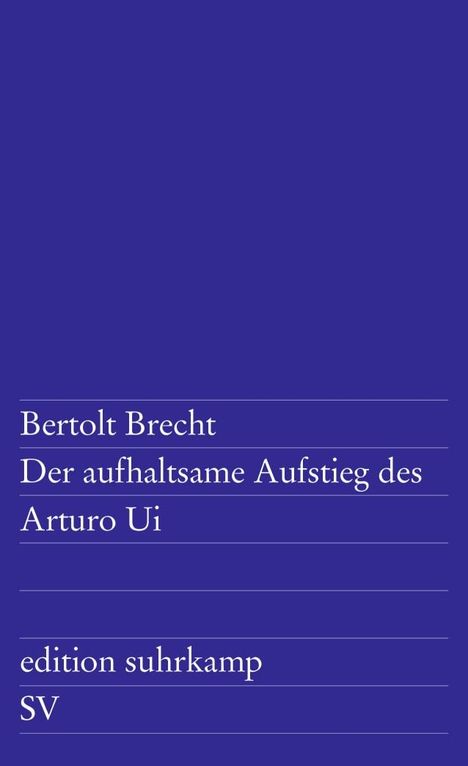 Bertolt Brecht: Der aufhaltsame Aufstieg des Arturo Ui, Buch