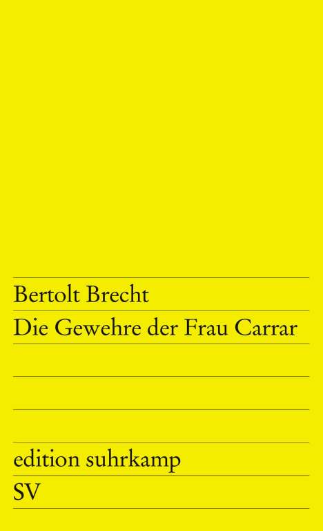 Bertolt Brecht: Die Gewehre der Frau Carrar, Buch