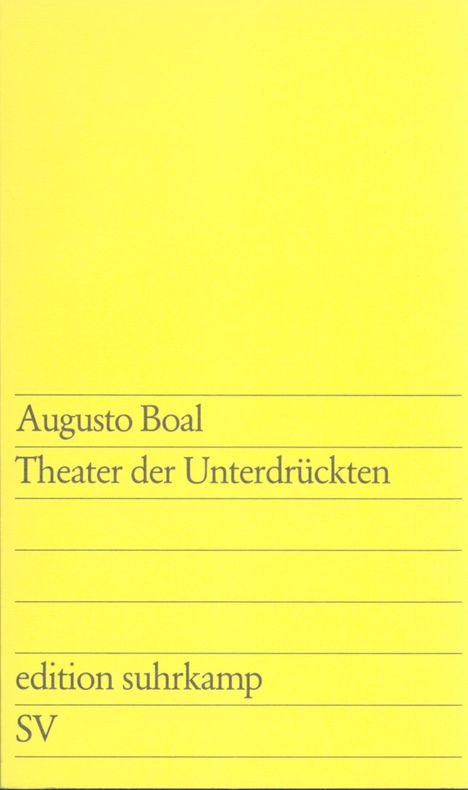 Augusto Boal: Theater der Unterdrückten, Buch