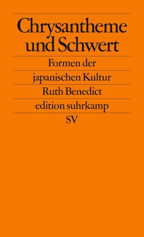 Ruth Benedict: Chrysantheme und Schwert, Buch
