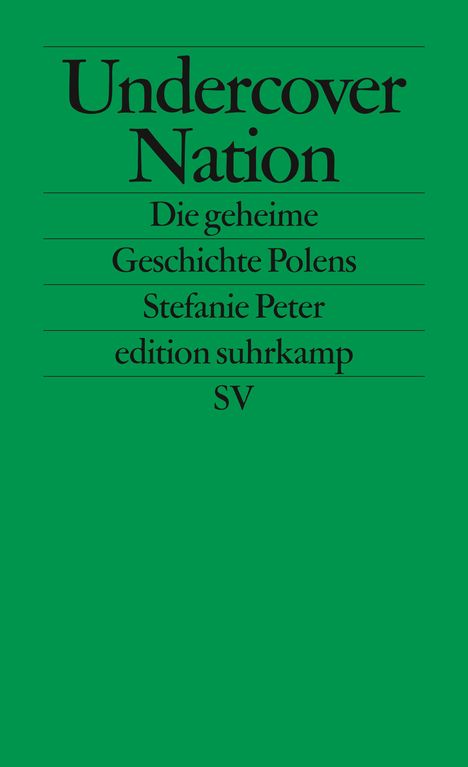 Stefanie Peter: Undercover Nation, Buch
