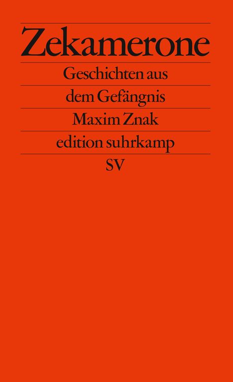 Maxim Znak: Zekamerone, Buch