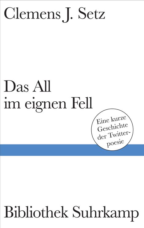 Clemens J. Setz: Das All im eignen Fell, Buch