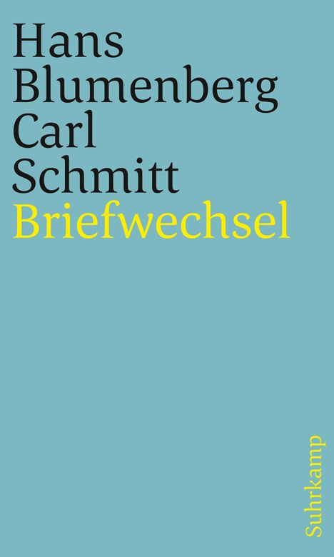 Hans Blumenberg: Briefwechsel 1971-1978, Buch