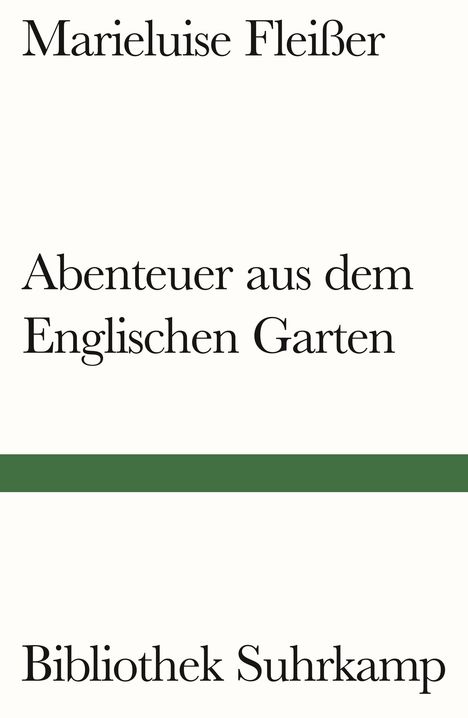 Marieluise Fleißer: Abenteuer aus dem Englischen Garten, Buch