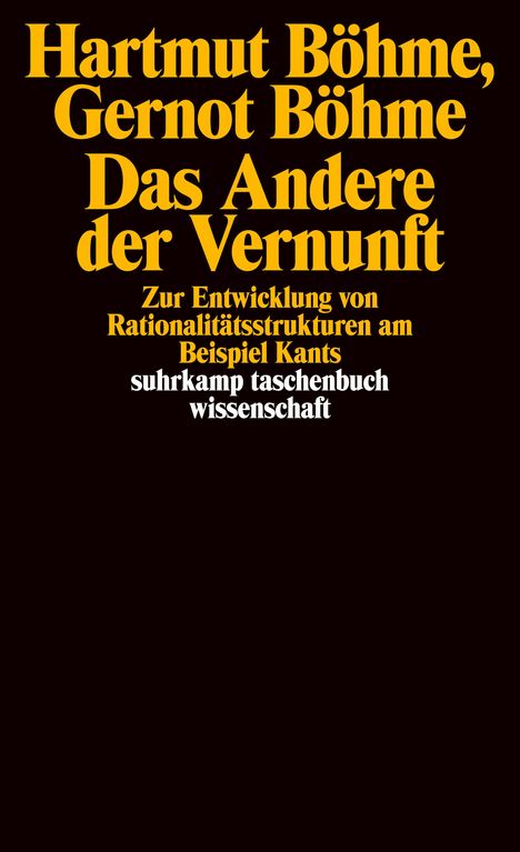 Gernot Böhme: Das Andere der Vernunft, Buch