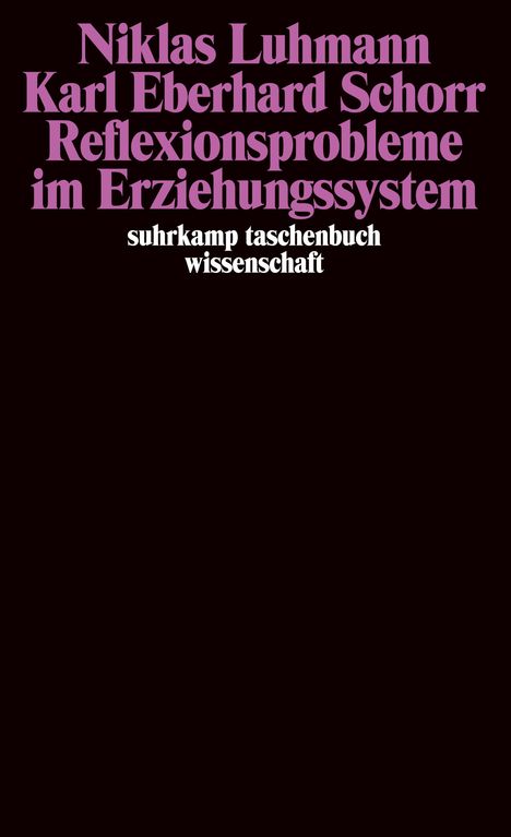 Niklas Luhmann: Reflexionsprobleme im Erziehungssystem, Buch