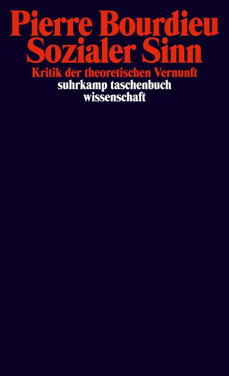 Pierre Bourdieu: Sozialer Sinn, Buch