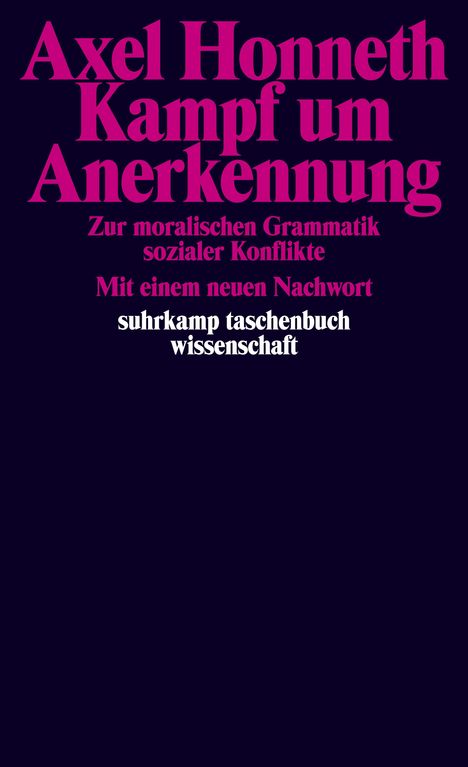 Axel Honneth: Kampf um Anerkennung, Buch