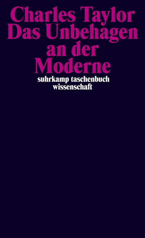 Charles Taylor: Das Unbehagen an der Moderne, Buch