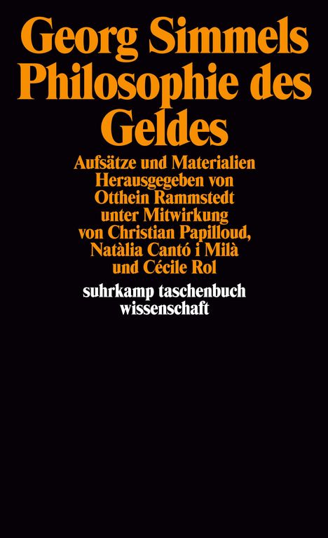 Georg Simmels ' Philosophie des Geldes', Buch