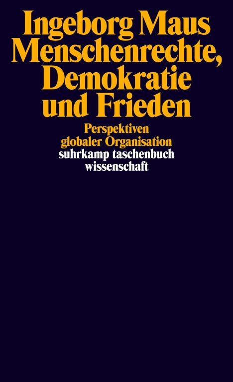 Ingeborg Maus: Menschenrechte, Demokratie und Frieden, Buch