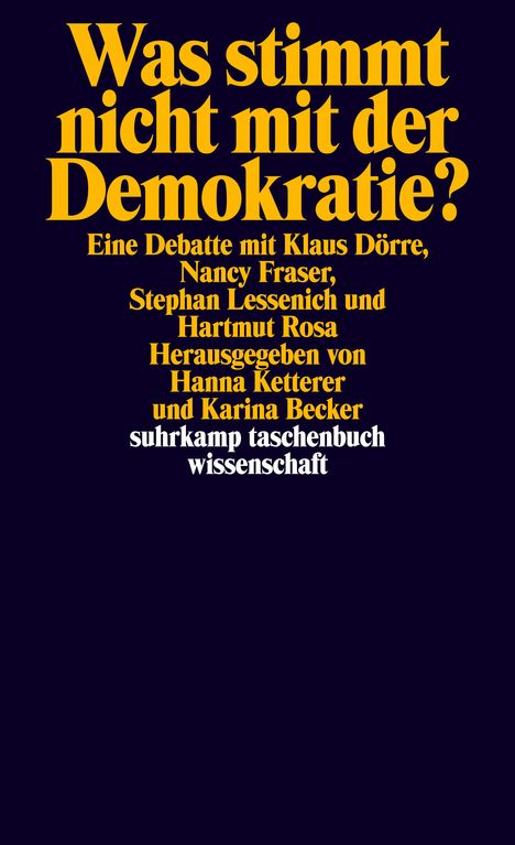 Klaus Dörre: Was stimmt nicht mit der Demokratie?, Buch