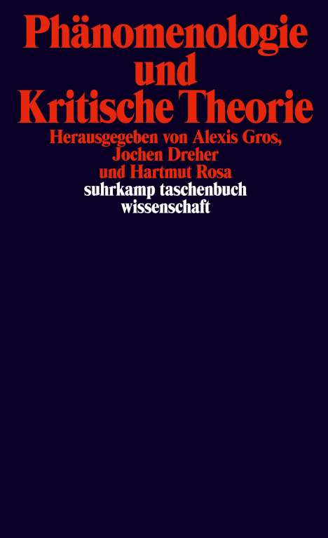 Phänomenologie und Kritische Theorie, Buch