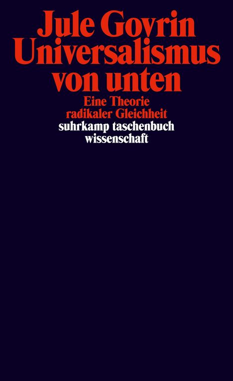 Jule Govrin: Universalismus von unten, Buch