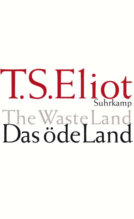 Thomas Stearns Eliot: Das öde Land, Buch