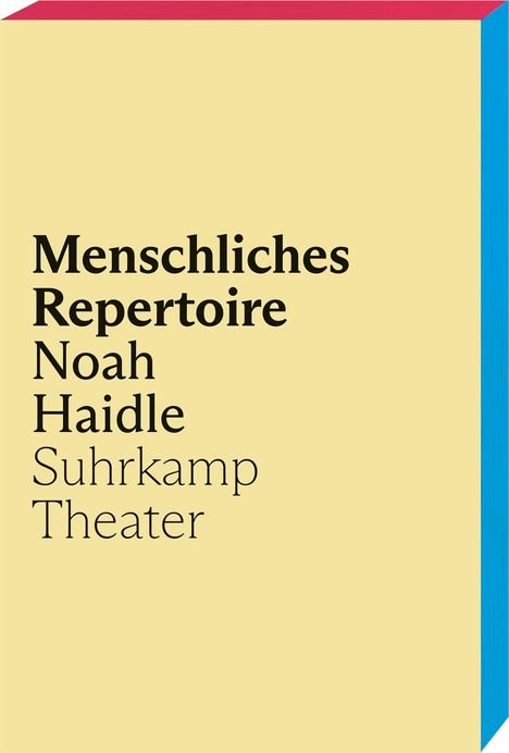 Noah Haidle: Menschliches Repertoire, Buch