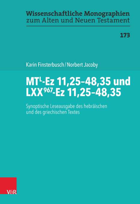 Karin Finsterbusch: MTL-Ez 11,25-48,35 und LXX967-Ez 11,25-48,35, Buch