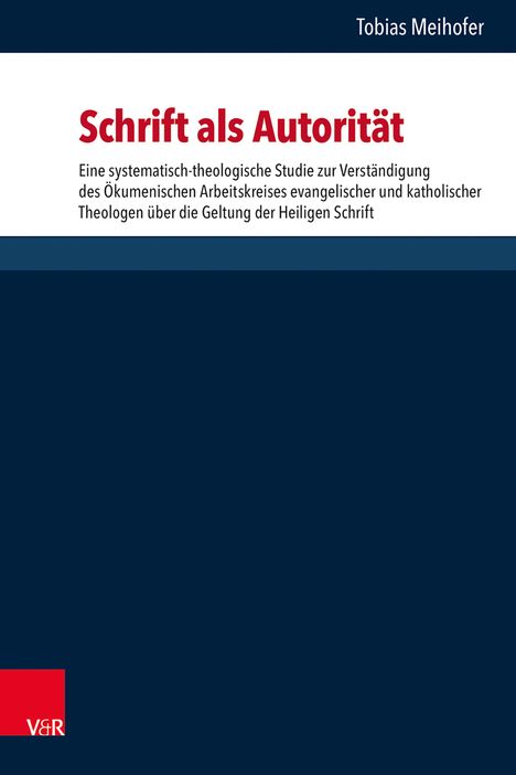 Tobias Meihofer: Schrift als Autorität, Buch