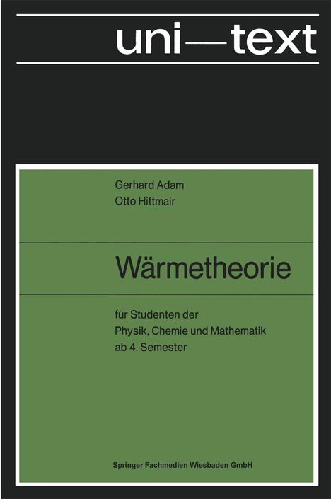 Gerhard Adam: Wärmetheorie, Buch