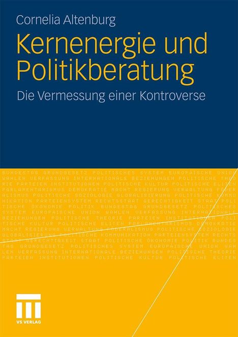 Cornelia Altenburg: Kernenergie und Politikberatung, Buch