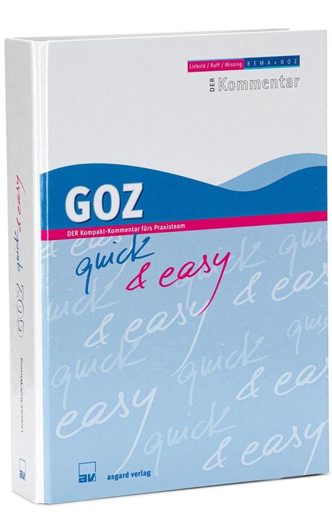 Horst Raff: GOZ quick &amp; easy, Buch