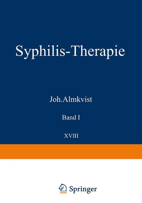 Joh. Almkvist: Syphilis-Therapie, Buch