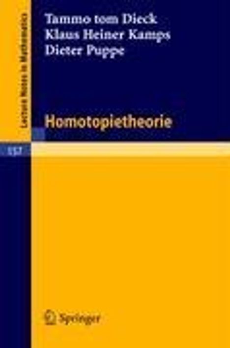 T. Tom Dieck: Homotopietheorie, Buch