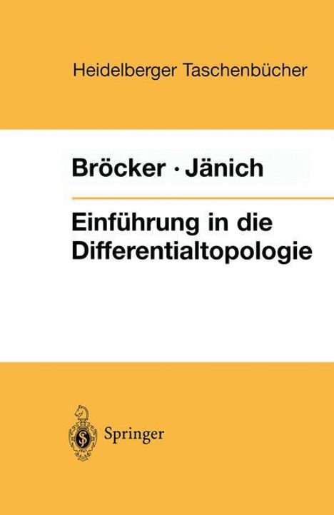 Klaus Jänich: Einführung in die Differentialtopologie, Buch